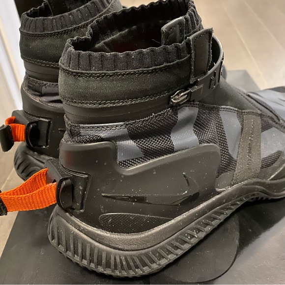 SOLD Nike NSW Gaiter Boot NikeLab Anthracite Black Orange AA0530 001 Men Size 10 - Picture 8 of 14
